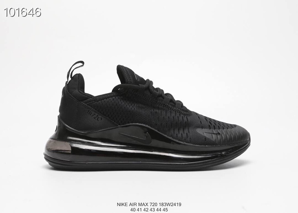 Nike Air Max 270 V2 All Black Shoes - Click Image to Close